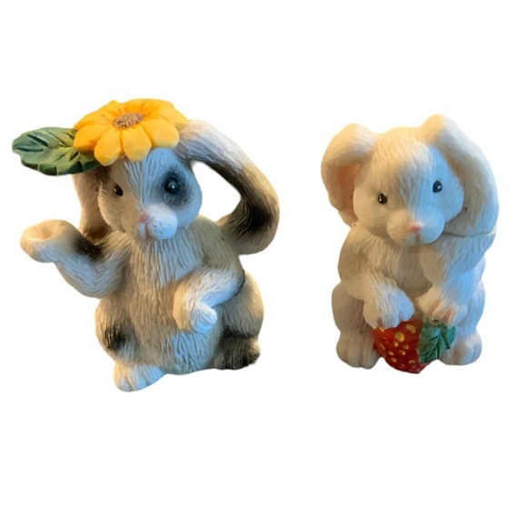 Vintage Tea Set Young’s 1996 Miniature Bunny Sunflower Tray 1996 Retro 8 Pieces - Picture 8 of 16